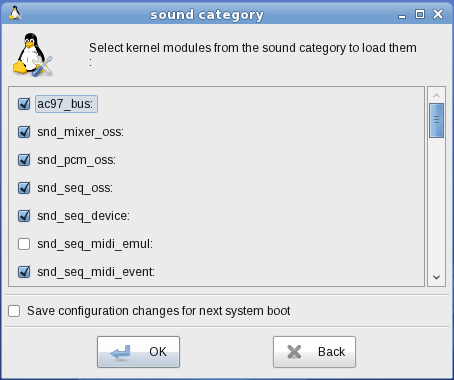 Select modules